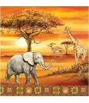 SERVIETTE LA SAVANE AFRICAINE