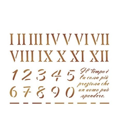 POCHOIR CHIFFRES 20 X 15 CM