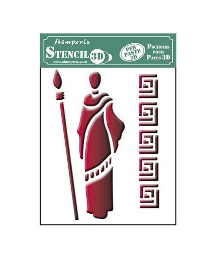 POCHOIR 3D MASAI 14.5 X 19.7 CM