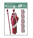 POCHOIR 3D MASAI 14.5 X 19.7 CM