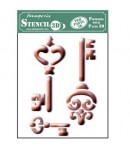 POCHOIR 3D CLES 14.5 X 19.7 CM