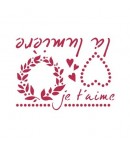 POCHOIR JE T'AIME 20 X 15 CM