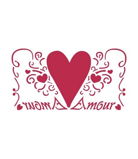 POCHOIR COEUR 20X15