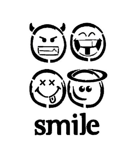 POCHOIR SMILE 21 X 29.7 CM