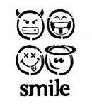 POCHOIR SMILE 21 X 29.7 CM