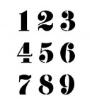 POCHOIR CHIFFRES 21 x 29.7 CM KSG291