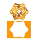 POCHOIR DOUBLE FLOCON 10 X 10 CM