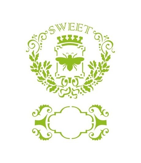 POCHOIR EMBLEME SWEET 21 X 29.7 CM