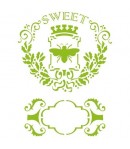 POCHOIR EMBLEME SWEET 21 X 29.7 CM