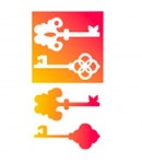 POCHOIR DOUBLE CLE 10 X 10 CM