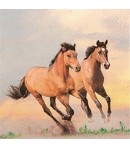 SERVIETTE COUPLE CHEVAUX