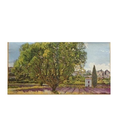 SERVIETTE PAYSAGE LAVANDE