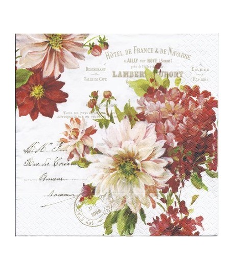 SERVIETTE SEASON FLOWERS