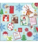 SERVIETTE IMAGES NOEL 2