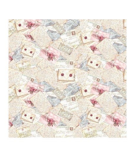 SERVIETTE PAPIER DE RIZ LETTRES 50X50CM DFT083