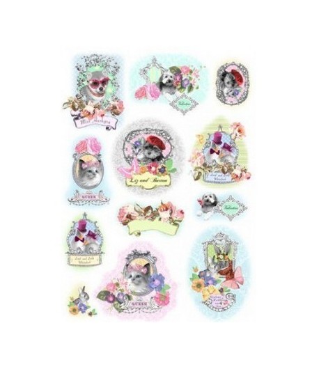 PAPIER DE RIZ TINY TREASURE 35X50 QSIPR254