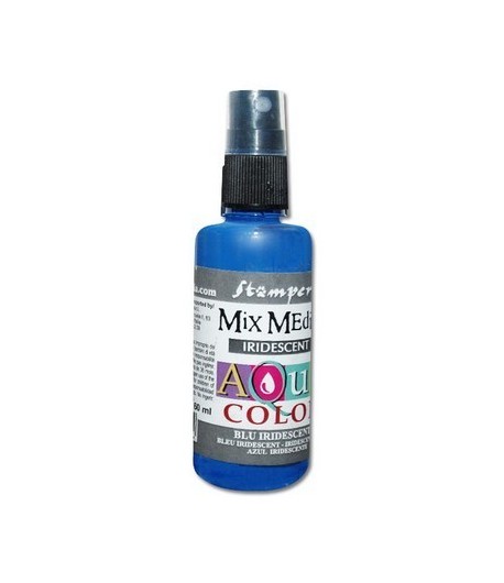 *AQUACOLOR 60ML SPRAY BLEU IRIDESCENT - KAQ031