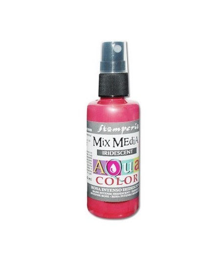 *AQUACOLOR 60ML SPRAY ROSE INTENSE IRIDESCENT KAQ024