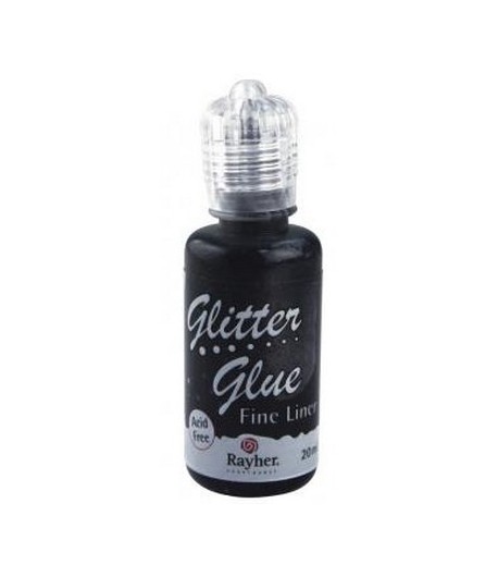 GLITTER GLUE NOIR FONCE