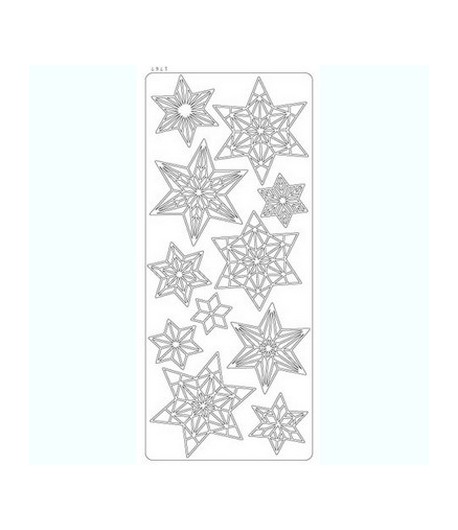 STICKERS ETOILES ARGENT