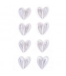 STICKERS QUILLING COEURS BLANCS