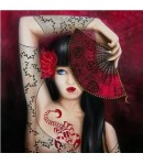 IMAGE 3D FEMME SCORPION 30X30 GK3030051