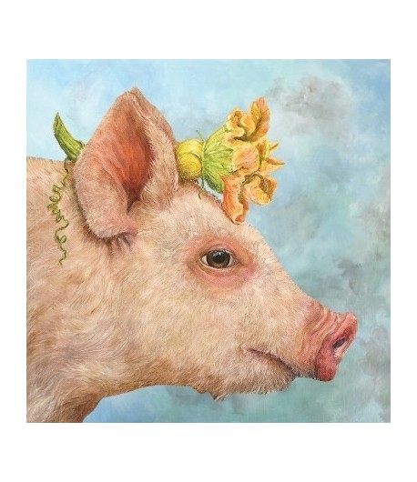 SERVIETTE COCHON COURGE