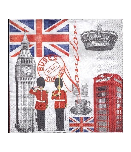 SERVIETTE LONDON TIME