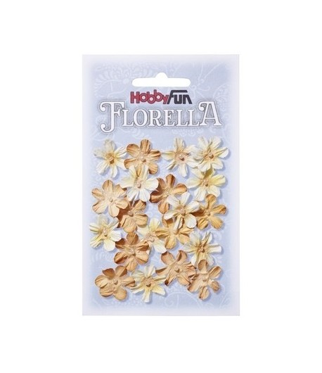 FLEURS TONS BEIGE X 20